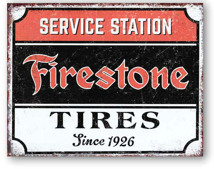 楽天市場】Firestone ファイアストン SERVICE STATION レトロ調 