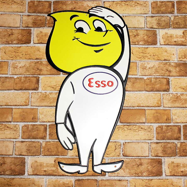楽天市場】ESSO エッソ ドロップボーイ ダイカット エンボス加工 高さ 