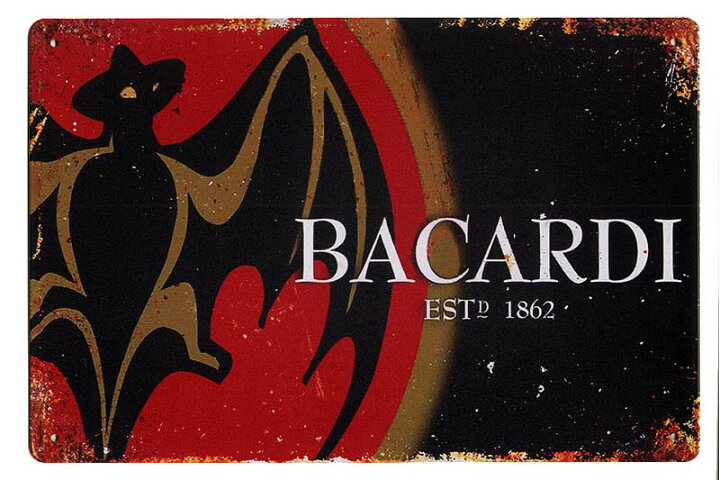 楽天市場】バカルディ BACARDI レトロ調 ミニサイズ お酒系 アメリカン  