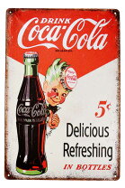 楽天市場】ブリキ看板 コカコーラの通販