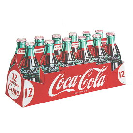 コカコーラ カートンボックス型 COCA COLA 12 BOTTLES ダイカット アメリカンブリキ看板 アメリカ ブリキ看板 アメリカン雑貨 アメリカ雑貨 サインプレート サインボード ティンサイン メタルプレート ガレージ ポスター 店舗 看板 カフェ インテリア