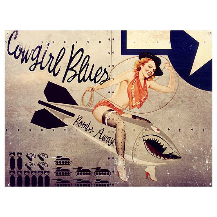 楽天市場】ピンナップガール ノーズアートシリーズ Cowgirl Blues 