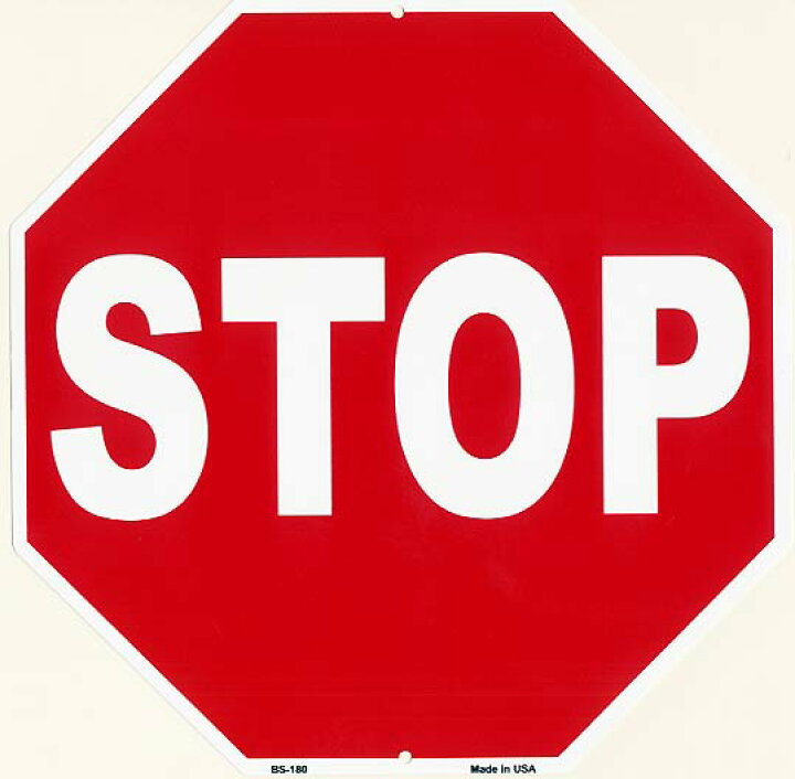 楽天市場】STOP ストップ アメリカの道路標識のデザイン アメリカン 