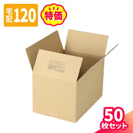 【送料無料】ダンボール 120サイズ 50枚 広告入 (450×310×276) A3 段ボール 120 ダンボール箱 宅配120 段ボール箱 梱包資材 梱包 箱 A3サイズ 宅配 引っ越し 引っ越し用 引越し ヤマト運輸 ボックス 収納 衣類 通販 発送 (2016)