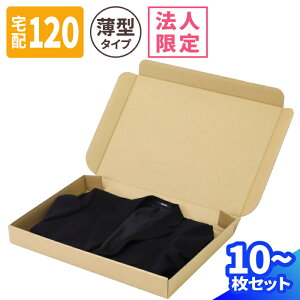 【法人限定販売】ダンボール 120サイズ 10枚〜30枚 (550×395×63) 背広用 段ボール 120 薄型 段ボール B3 ダンボール箱 宅配120 箱 段ボール Yシャツ 薄型 宅配箱 衣類 ヤマト 宅急便 ヤマト運輸 ゆう