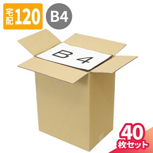 ダンボール 120サイズ 40枚 (380×270×500) B4 段ボール 120サイズ ダンボール箱 120 段ボール箱 縦長 梱包資材 梱包 箱 縦長ダンボール B4サイズ ヤマト 宅急便 ヤマト運輸 ゆうパック 佐川 宅配 引っ