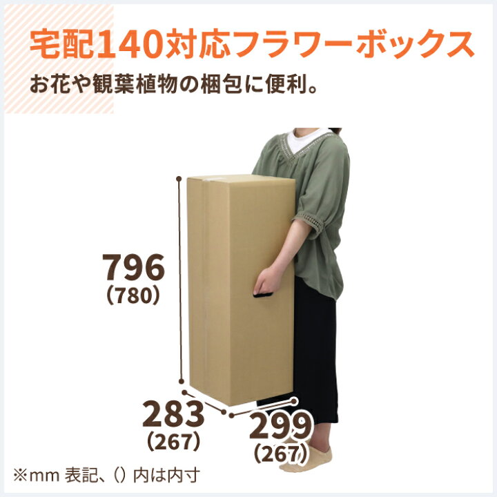 フラワーボックス ダンボール 140サイズ 5枚 (267×267×780) 花 梱包 ダンボール 観葉植物 重量物用 140 段ボール 花束 縦開き 梱包資材 ブーケ 梱包 箱 宅配 ボックス フラワー 花 花箱 フラワーBOX フラワーアレンジメント ギフト プレゼント 取っ手付き 母の ... 花用ギフトケースMB-140 375×375×650mm/700「30枚」 ギフト用 包装 ラッピング 発送 宅配 ダンボール 段ボール