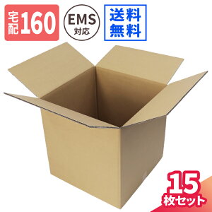 ダンボール 160サイズ 15枚 (500×500×510) EMS 国際郵便 段ボール 160 海外引越 ダンボール箱 段ボール箱 宅配160 箱 梱包用 梱包資材 梱包材 梱包 宅配箱 ヤマト 宅急便 佐川 宅配 引っ越し 引っ越し