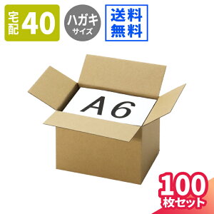 A6 ダンボール 40サイズ 10枚〜100枚 (158×115×112) 小型ダンボール ハガキサイズ 段ボール 60サイズ ダンボール箱 段ボール箱 梱包用 梱包資材 梱包材 梱包 宅配60サイズ 箱 宅配箱 ヤマト 宅急便