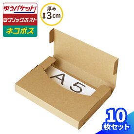 ネコポス 箱 3cm A5 10枚 (227×158×25) ネコポス ダンボール A5サイズ 段ボール ダンボール箱 段ボール箱 ゆうパケット 箱 クリックポスト 梱包資材 メール便 薄型 小型 小さい ネコポス用ダンボール メルカリ 発送 ラクマ PayPayフリマ (0679)