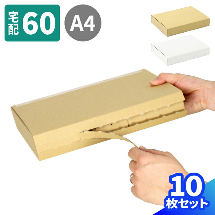 楽天市場】薄型 ダンボール 60サイズ 10枚〜100枚 (302×215×51) A4 