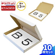 ゆうパケット ネコポス 箱 B5 厚さ3cm 10枚〜200枚 (267×192×25) ゆうパケット・クリックポスト対応 ダ…