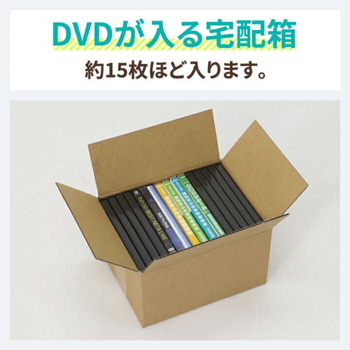 楽天市場】DVD 収納 ダンボール 180枚 (244×193×139) DVDケース15枚 