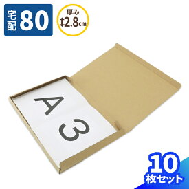 段ボール 80サイズ 薄型 10枚～50枚 (432×305×25) A3 ダンボール 宅配80 箱 段ボール 80 ダンボール箱 段ボール箱 梱包用 梱包資材 梱包材 梱包 宅配箱 宅配 ボックス 衣類 収納 整理 書籍 資料 図面 ポスター (0476)【着後レビューでクーポンGET】