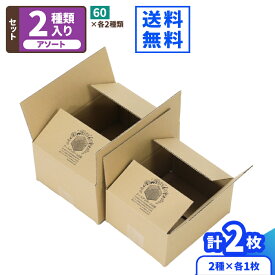 【法人様お試し用】ダンボール サンプル 2枚 広告入り60サイズ 60サイズ 広告入り ダンボール箱 おためし セット 宅配60サイズ A5 B5 60 段ボール 箱 梱包 梱包資材 梱包セット ダンボール梱包 宅配便 小型 通販 発送 (2183)