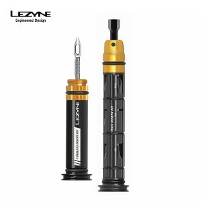 LEZYNE レザイン 自転車 メンテナンス マルチツール DUAL INSERT KIT セットモデル TUBELESS INSERT KIT チューブレスタイヤ修理キット TOOL INSERT KIT レンチセット リング付属 グリップ部分収納可 鍛造ア