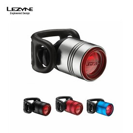 LEZYNE レザイン 自転車 アクセサリー ライト FEMTO DRIVE REAR 筒型 照明 テールライト 最大7ルーメン LED ボタン電池式 CR2032ボタン電池 コンパクト 軽量 重量31g CNC鍛造アルミニウムボディ シリコン製のストラップ ブラック シルバー ブルー レッド