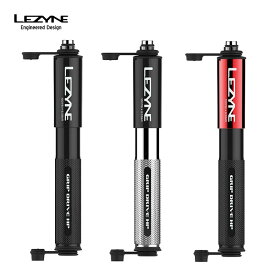 LEZYNE レザイン 自転車 アクセサリー メンテナンス 空気入れ GRIP DRIVE HP S 携帯 ポンプ ハイプレッシャー ハンドポンプ ローレッド加工 ブラケットマウント付属 ABSフレックスホース フレンチバルブ アメリカンバル