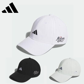 【P3倍】【セール】adidas アディダス ユニセックス ゴルフウェア 帽子 キャップ カラー IHS28 24SS 春夏 吸湿性 スウェットバンド カーブつば 面ファスナー式 【セール】adidas Golf 刺しゅう ポリエステル ポリウレタン ホワイト ブラック クリスタルジェイド