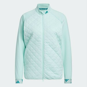 【30%OFF】adidas アディダス レディース ゴルフウェア ジャケット COLD. RDY キルトレイヤード フルジップジャケット MKS52 23FW 秋冬 レギュラーフィット スタンドカラー 保温性