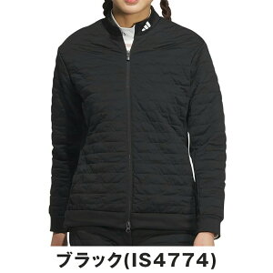 【セール 30%OFF】 adidas アディダス レディース ゴルフウェア ジャケット WIND.RDY 保温 中わた BOS ロゴ キルトジャケット JTC00 24FW 秋冬 防風 REGULAR 機能性 汎用性 スポーティー ポリエステル ホワ