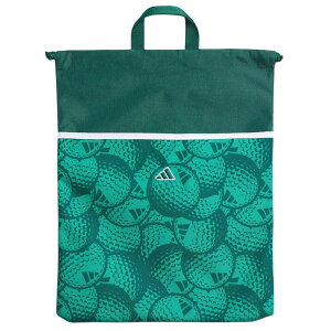 【セール 10%OFF】 adidas アディダス ユニセックス ゴルフ シューズバッグ ゴルフボールグラフィック シューズ ケース RF038 25SS 春夏 開口部ドローコード キャリーループ ゴルフシューズ用キャ