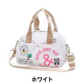【セール 15%OFF】 and per se アンパスィ レディース ゴルフ ラウンドバッグ カートバッグ AFS7225 25SS 春夏 アンパシー ショルダーベルト脱着可 ポケット多数 大人かわいい カジュアル 2WAY 収納力 Dカン付 おしゃれ