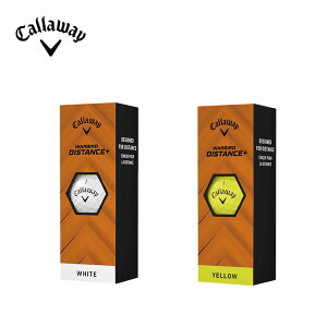 Callaway キャロウェイ ゴルフボール 3個入り WARBIRD DISTANCE+ ウォーバード ディスタンス プラス 642146212 642156212 飛距離重視 ソフト打感 アライメント ラインプリント コスパ アプローチ おすすめ