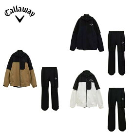 【セール】Callaway キャロウェイ メンズ ゴルフウェア レインウェア セットアップレインウェア 収納袋付き C23989100 23SS 春夏 防水性 透湿性 防風性 ストレッチ性 ナイロン ネイビー ベージュ ホワイト 代引き手数料無料