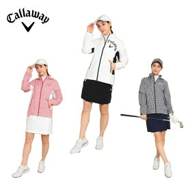 【P3倍】【セール】Callaway キャロウェイ レディース ゴルフウェア レインウェア セットアップレインウェア C23989201 23SS 春夏 防水性 透湿性 防風性 ストレッチ性 4WAY ウエスト調整可 収納袋付 ナイロン レッド ネイビー 送料無料