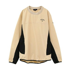 【セール】Callaway キャロウェイ メンズ ゴルフウェア トレーナー 8WAYストレッチ プルオーバー C24115101 24SS 春夏 高通気性 軽量感 レイヤードスタイル ドットエアー素材 左脇ファスナー開き 合