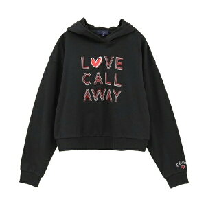【セール】Callaway キャロウェイ レディース ゴルフウェア トレーナー ラブキャロウェイ コットン裏毛スウェットパーカー C24117220 24SS 春夏 ショート丈 アートワーク コットンストレッチ
