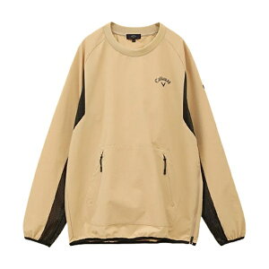 【セール 30%OFF】 Callaway キャロウェイ メンズ ゴルフウェア ブルゾン 8WAYストレッチ シワポリエステル撥水プルオーバーブルゾン C24215101 24FW 秋冬 クルーネックアウター レイヤードスタイル