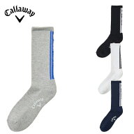 Callaway キャロウェイ メンズ ゴルフ ソックス クルーソックス C25193107 25SS 春夏 抗菌 防臭 足底サポ…