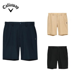 【セール 20%OFF】 Callaway キャロウェイ メンズ ゴルフウェア パンツ かざあなメッシュショートパンツ C25127105 25SS 春夏 ウエスト伸縮性 無地タイプ ベーシック シンプルデザイン ポリエステル ブラック ベージュ ネイビー