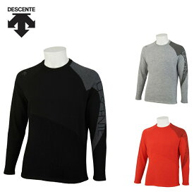 【40％OFF セール】DESCENTE デサント メンズ ゴルフウェア セーター ウールアクリルジャカードセーター DGMUJL02 22FW 秋冬 毛足の長い紡毛 アクリル ポリエスル 毛 ナイロン