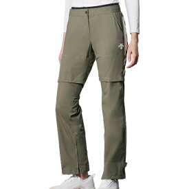30%OFF セール DESCENTE GOLF デサントゴルフ レディース ゴルフウェア レインウェア レインパンツ DGWXJG00 24SS 春夏 耐久はっ水 2WAYストレッチ 防風 ベンチレーション パンツ丈調整仕様 スルーポケット 収納袋付き
