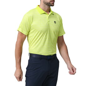 【セール】FOOTJOY フットジョイ メンズ ゴルフウェア シャツ FJアウトラインプリント半袖メッシュポロ 81801 24SS 吸汗速乾性 メッシュ素材 FJロゴ メッシュ組織ポロ襟 イブニングプリムローズ ホワイト ブラック