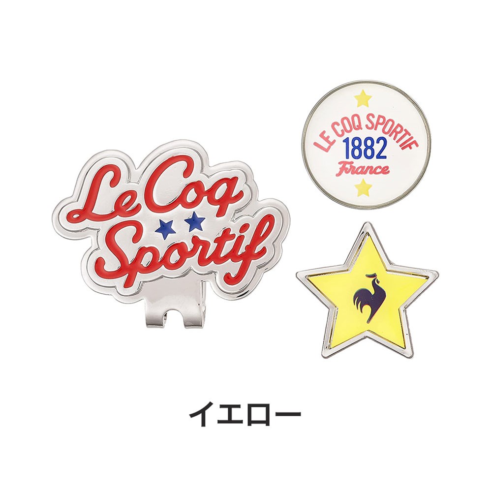 最も優遇の Le coq sportif 22SS ルコック QQCTJX50 ゴルフ マーカー マーク2個セット マグネット ラウンド用品・小物 
