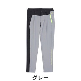 【セール】Le coq sportif ルコック メンズ ゴルフウェア パンツ アシンメトリーデザインパンツ RIJOUME リジューム QGMWJD21 23FW 秋冬 ストレッチ DESCENTE ECO 合成皮革