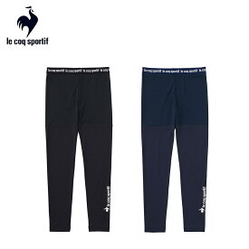 【セール】le coq sportif ルコックスポルティフ レディース ゴルフウェア タイツ メッシュレギンス QGWXJM52 24SS 春夏 吸汗速乾 ストレッチ 部分UV CUT UPF50 メッシュ部以外UVカット素材 DESCENTE ECO ポリエステル ポリウレタン ブラック