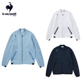 【P5倍】【セール】Le coq sportif ルコック メンズ ゴルフウェア ブルゾン ダンボールカットソー QGMWJL55 23FW 秋冬 ストレッチ 吸汗