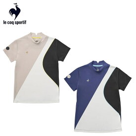 40%OFF セール le coq sportif ルコック レディース ゴルフウェア シャツ RIJOUME トリコロールブロッキング モックネック SUNSCREEN QGWXJA22 24SS 春夏 吸汗速乾 ストレッチ UPF50 レギュラーフィット 洗濯機可