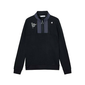 【セール】le coq sportif ルコックスポルティフ メンズ ゴルフウェア セーター セーターライクスウェット LG5FSW01M 25FW 秋冬 ストレッチ性 保温性 UV CUT UPF50+ MOTION 3D ハーフジッププルオーバー スポーティ 紐付きファスナー引手 武井壮着用