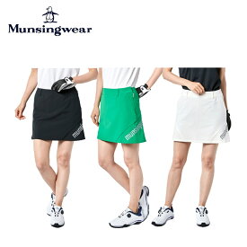 Munsingwear マンシングウェア レディース ゴルフウェア スカート はっ水ストレッチスカート MEWVJE05 23SS 春夏 インナーパンツ付き シルバーアルミプリント 抗菌防臭素材 代引き手数料無料
