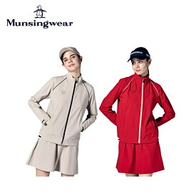 【SS期間中エントリーで店内全品P10倍】【セール】Munsingwear マンシングウェア レディース ゴルフウェア ブルゾン はっ水ストレッチナイロンタフタブルゾン MGWWJK01 23FW 秋冬 ドライタッチ 編み立てリブ