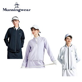 【セール】Munsingwear マンシングウェア レディース ゴルフウェア カットソー ダンボールニットポンチハイブリッドカットソー MGWXJL50 24SS 春夏 ストレッチ 高級感 ペンギンロゴ フィット感