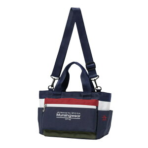 【セール 10%OFF】Munsingwear マンシングウェア ユニセックス ゴルフ ラウンドバッグ マルチカラーカートバッグ MG5FTT41L 25FW 秋冬 小物収納 保冷機能付きポケット 軽量 利便性 汎用性 ポリエステ