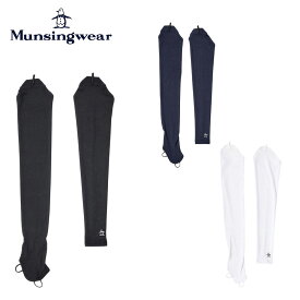 【セール 25%OFF】 Munsingwear マンシングウェア レディース ゴルフ 紫外線対策 サンスクリーン NIR ストラップ付きUVアームカバー 右手手甲付き MG5SAZ51L 25SS 春夏 遮熱 赤外線反射 UVカット UPF50+ クーリング ストレッチ フリーサイズ