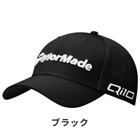 【セール】TaylorMade テーラーメイド メンズ ゴルフウェア 帽子 キャップ ツアーケージ JE805 24SS 春夏 ストレッチ素材 フィット性 3D刺繍 プロダクトロゴ ポリエステル ポリウレタン ブラック ホワイト